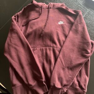 Nike Burgundy Pullover Hoodie
